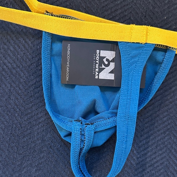 N2N Blue and Yellow Thong | Large | NWT - Picture 4 of 5